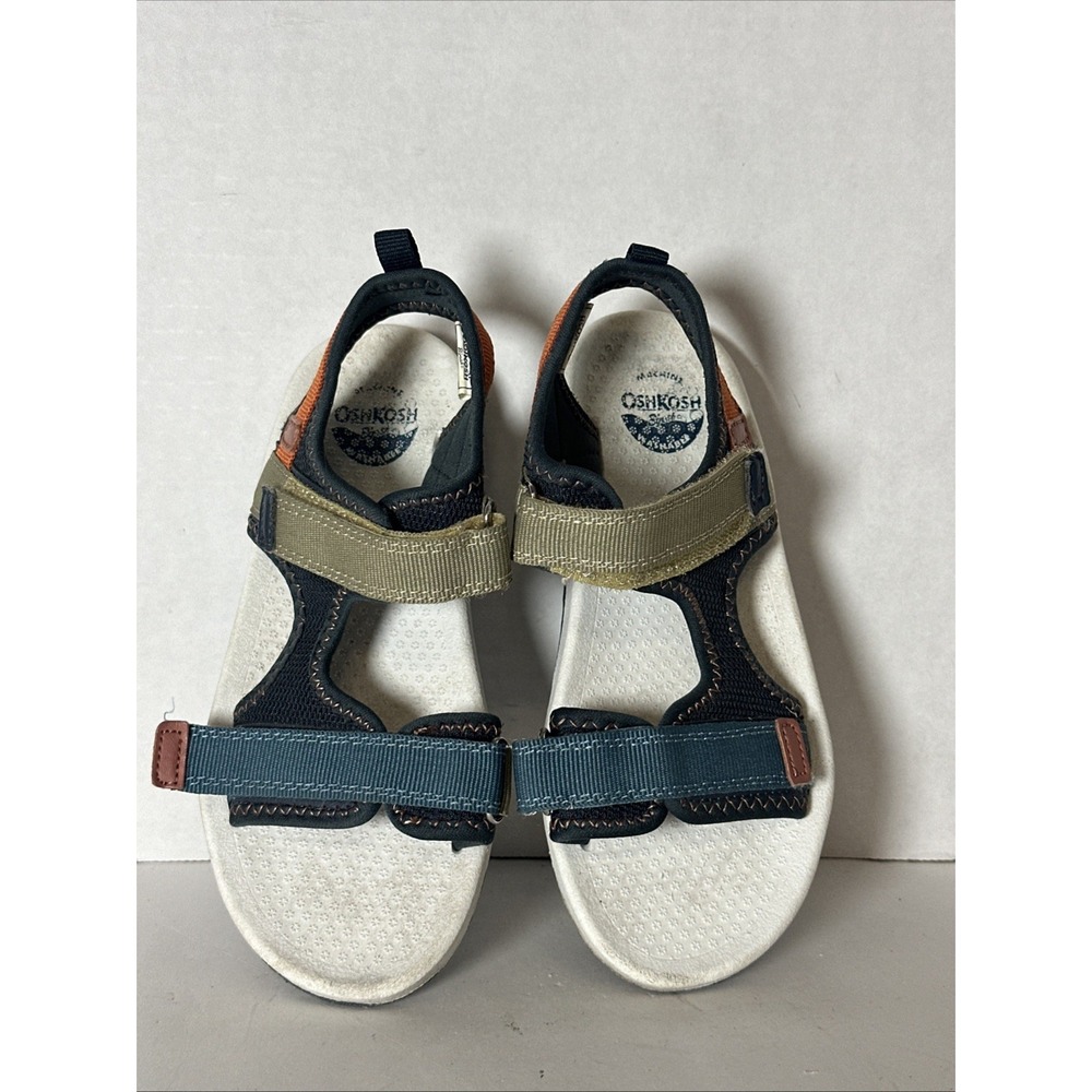 OshKosh B'gosh Toddler Boy's Size 1M Double  Adjust Sandals Multicolor